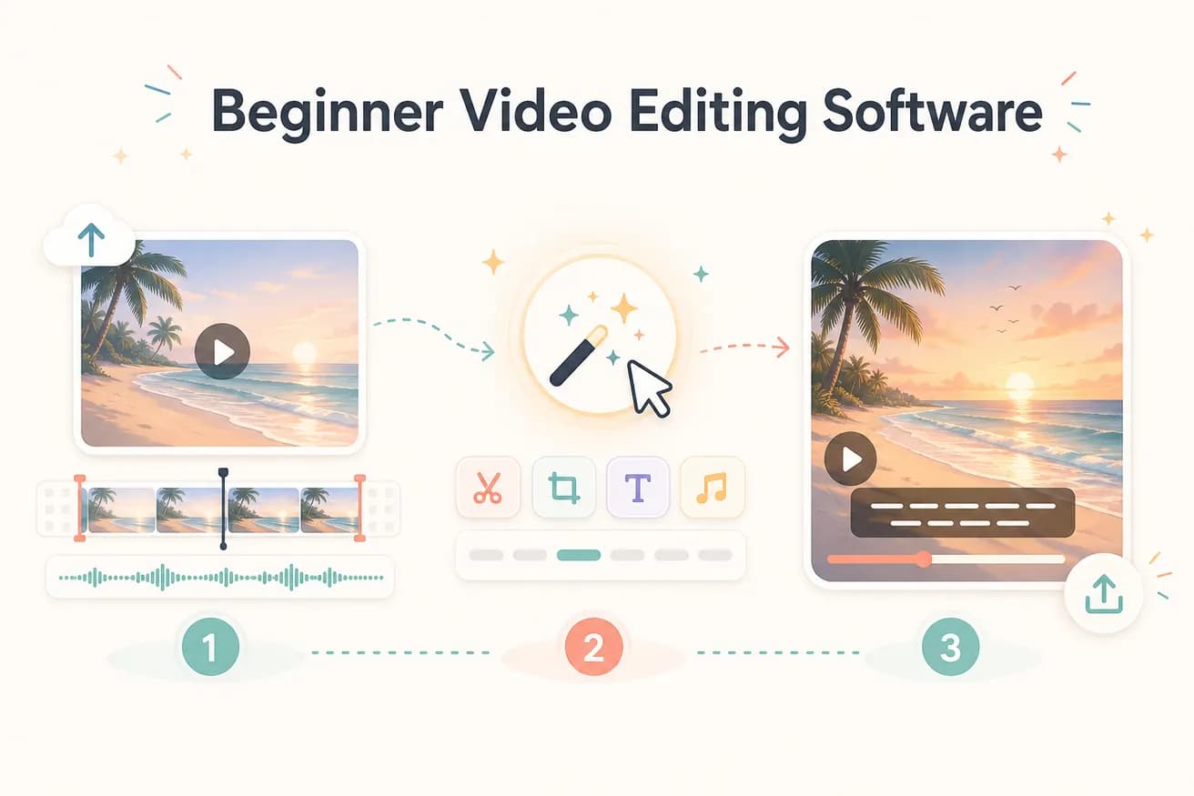 Beginner video editing software — Editly zero learning curve approach