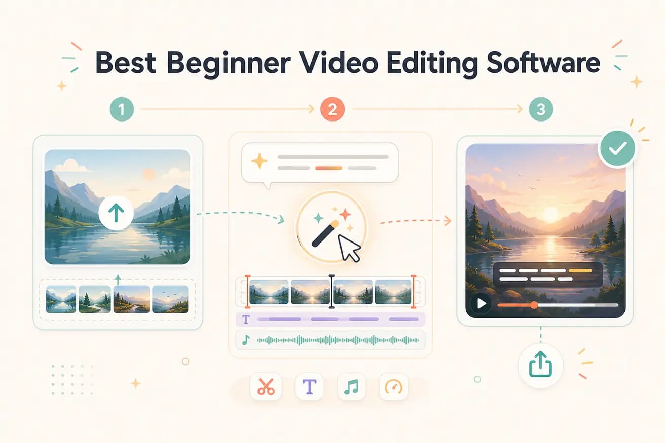 Best beginner video editing software — Editly AI no learning curve