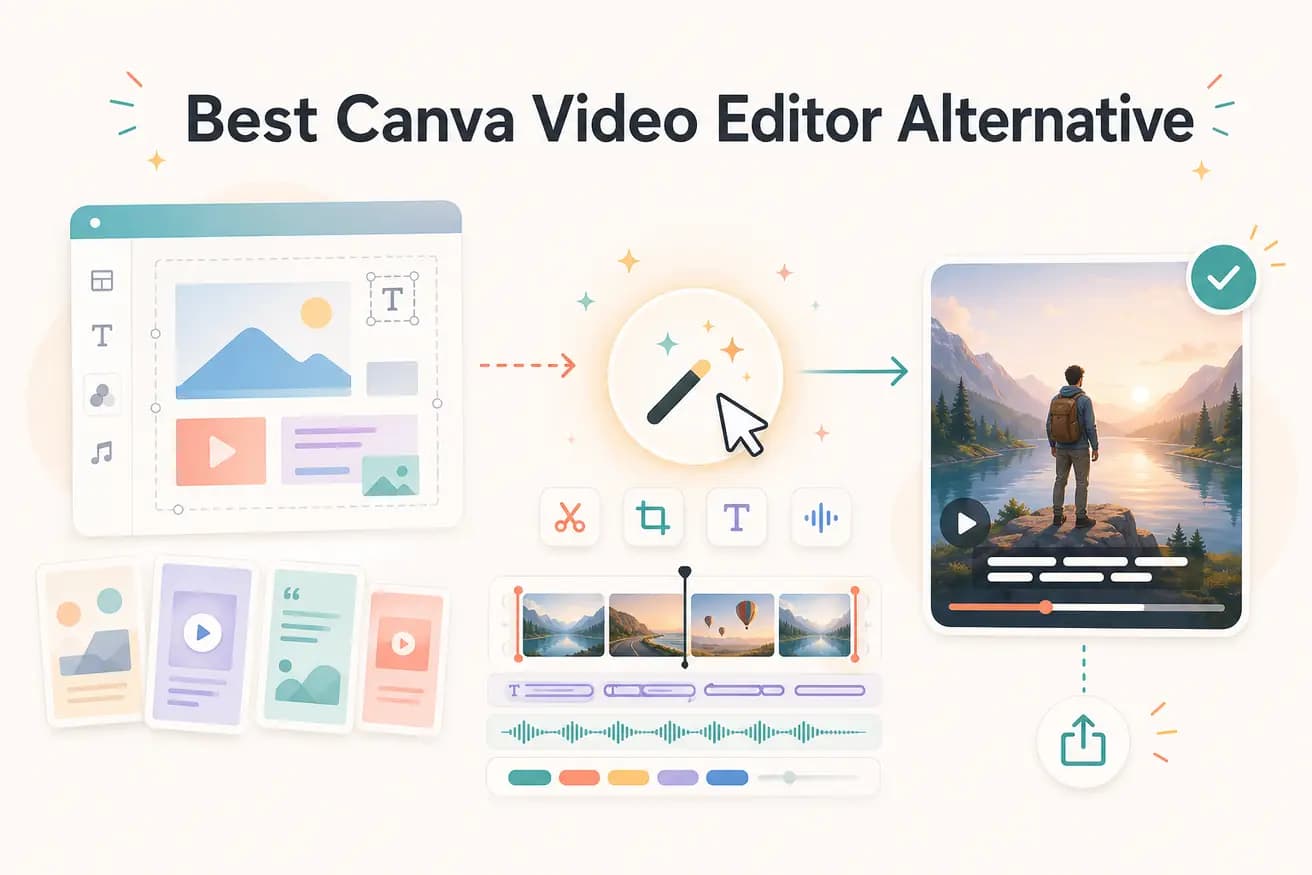 Editly prompt editor versus Canva video template interface