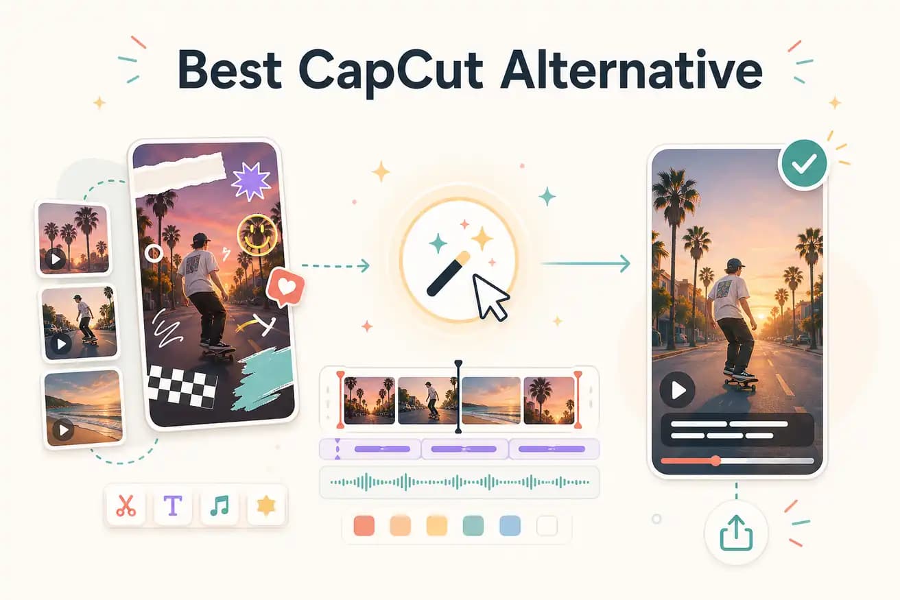 Editly prompt-driven editing interface vs CapCut timeline