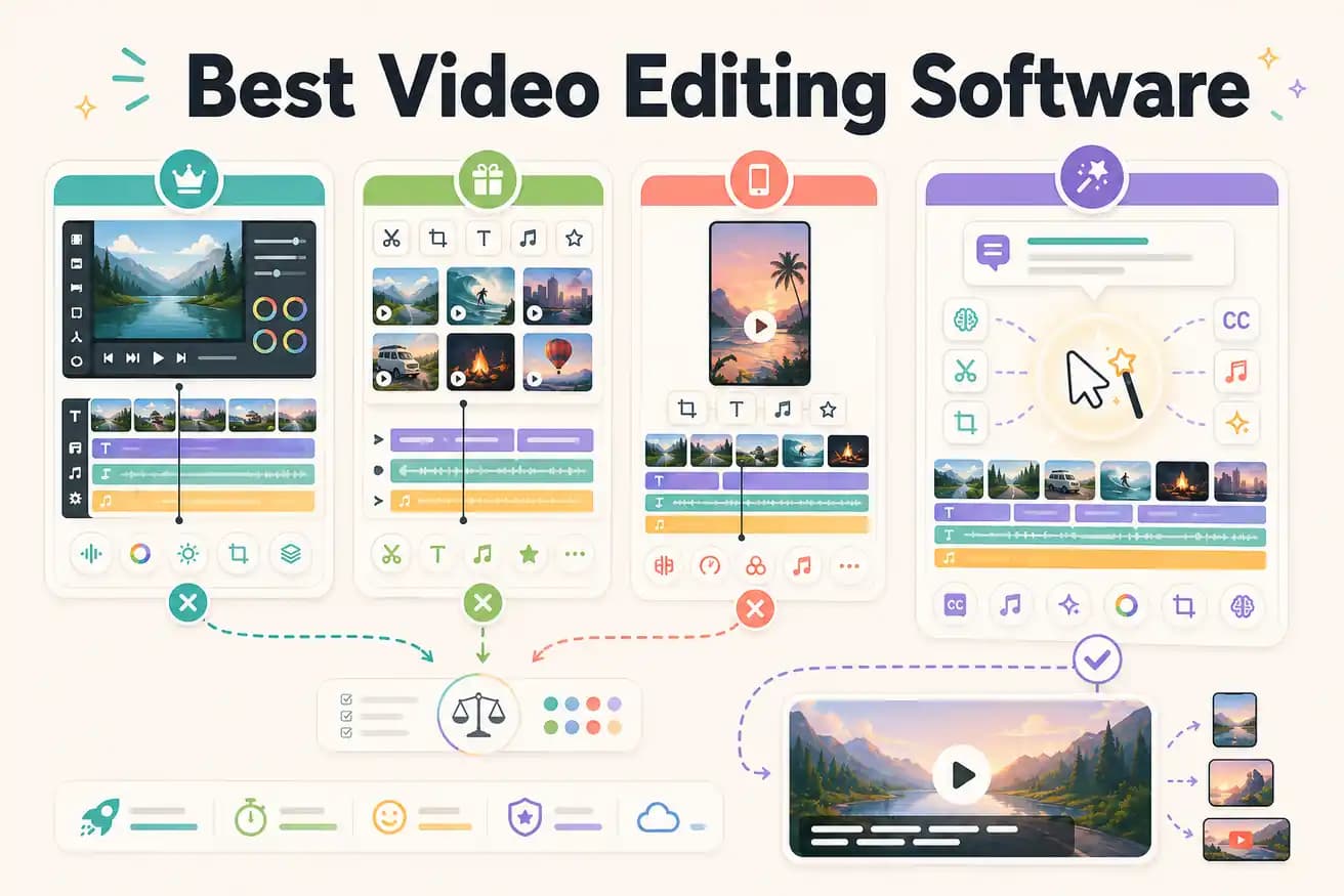 Best video editing software for 2026 comparison