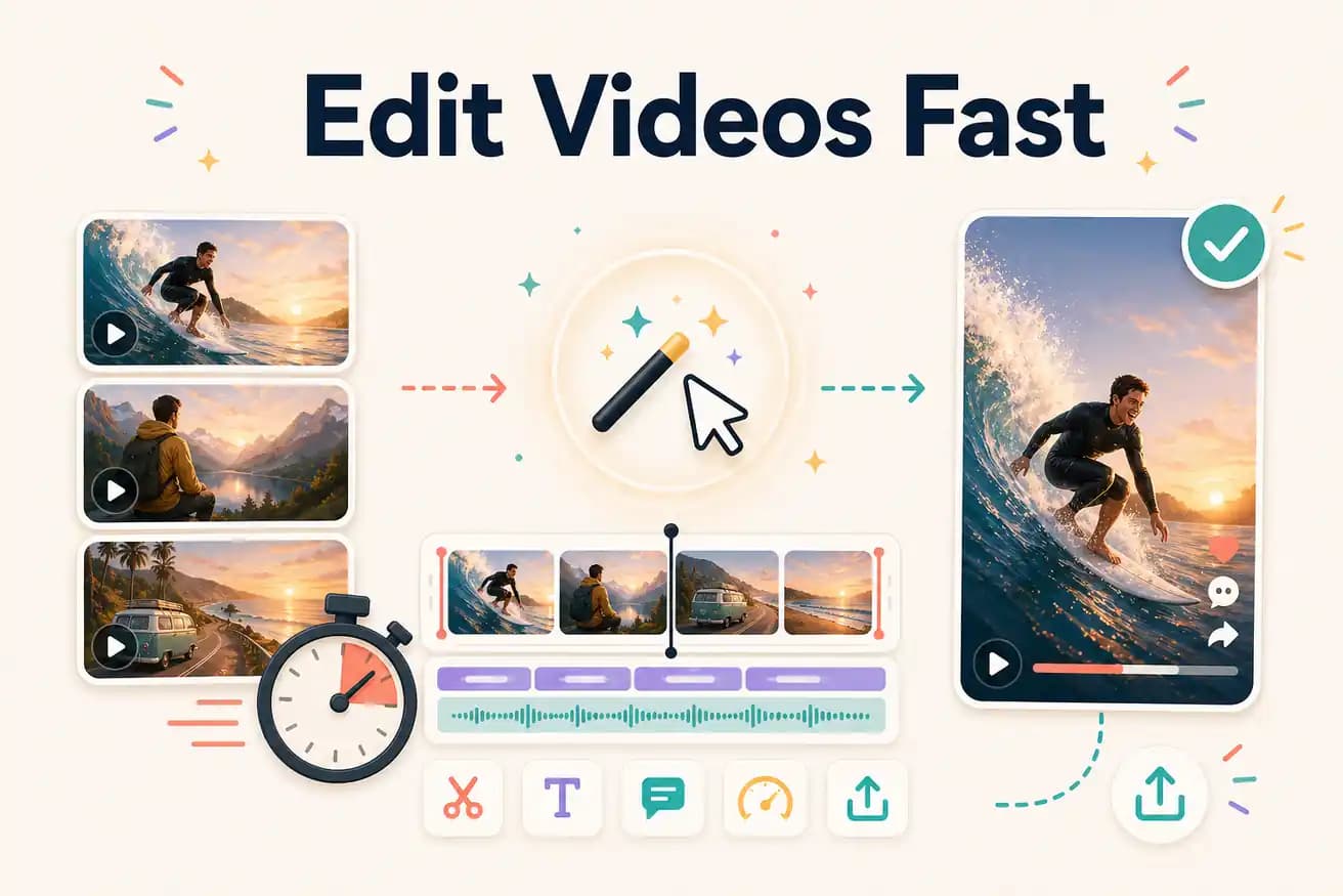 Edit videos fast — Editly AI 15-minute editing workflow
