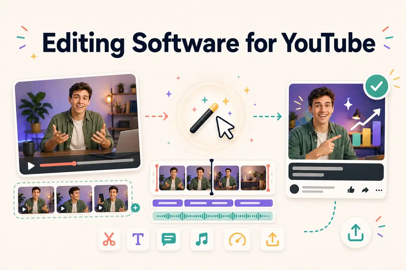 Editing software for YouTube — Editly AI vs DaVinci Resolve comparison
