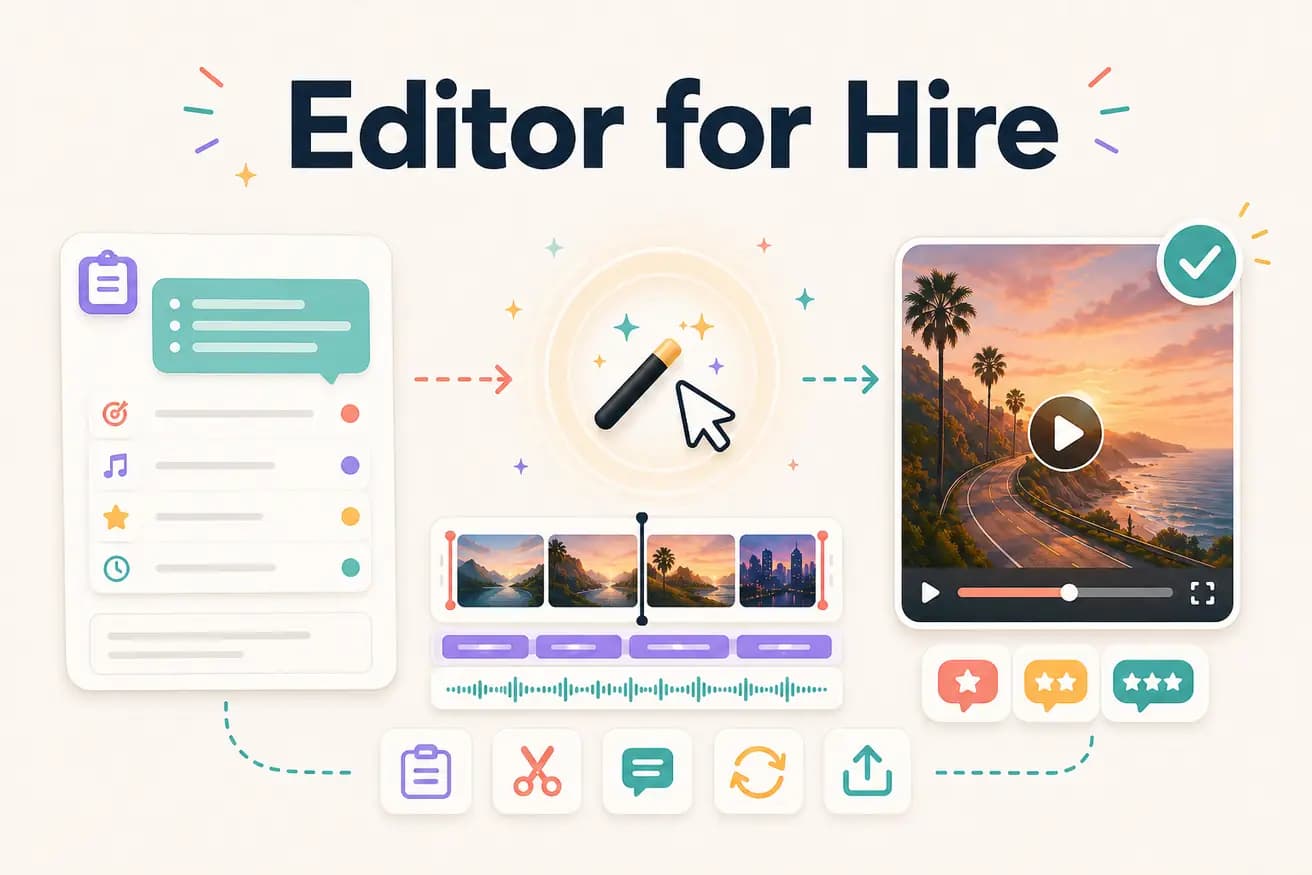 Editor for hire alternative — Editly AI vs freelancer cost comparison