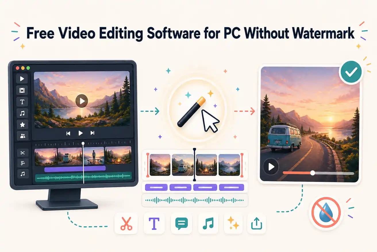 Free PC video editing without watermark options