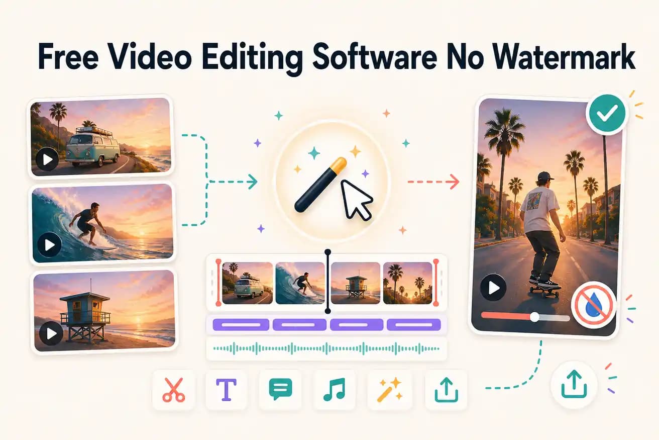 Free video editing software no watermark guide 2026
