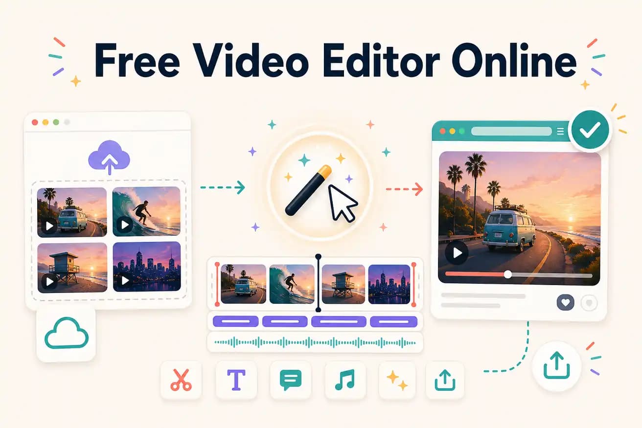 Free online video editor — Editly AI prompt interface