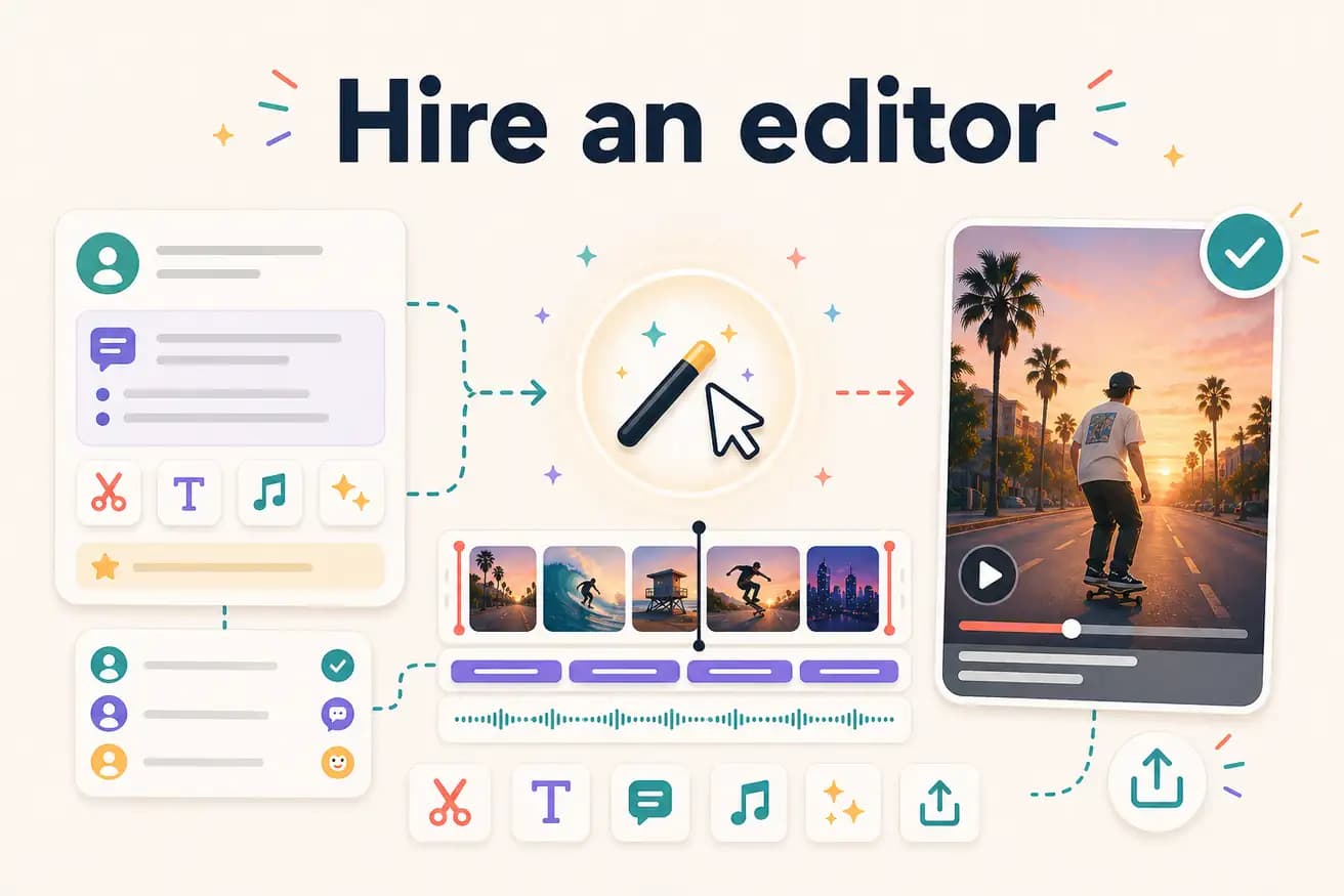 Hire an editor alternative — Editly AI vs hiring comparison