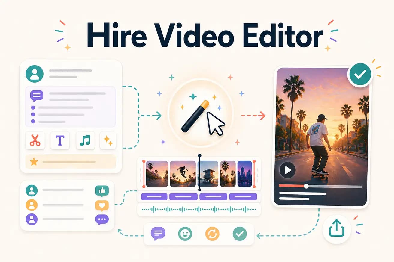 Hire video editor alternative — Editly AI comparison