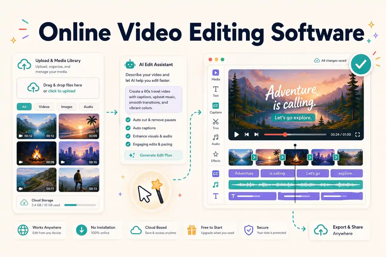 Online video editing software comparison 2026