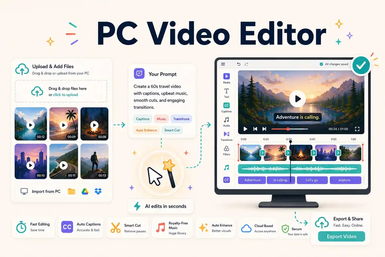 PC video editor comparison — DaVinci vs Editly AI in Edge