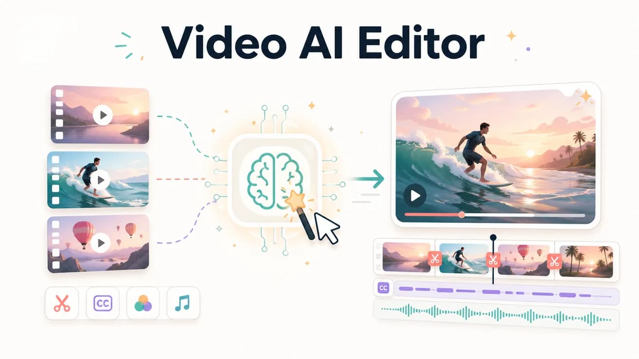 Video AI editor — Editly prompt-based editing interface