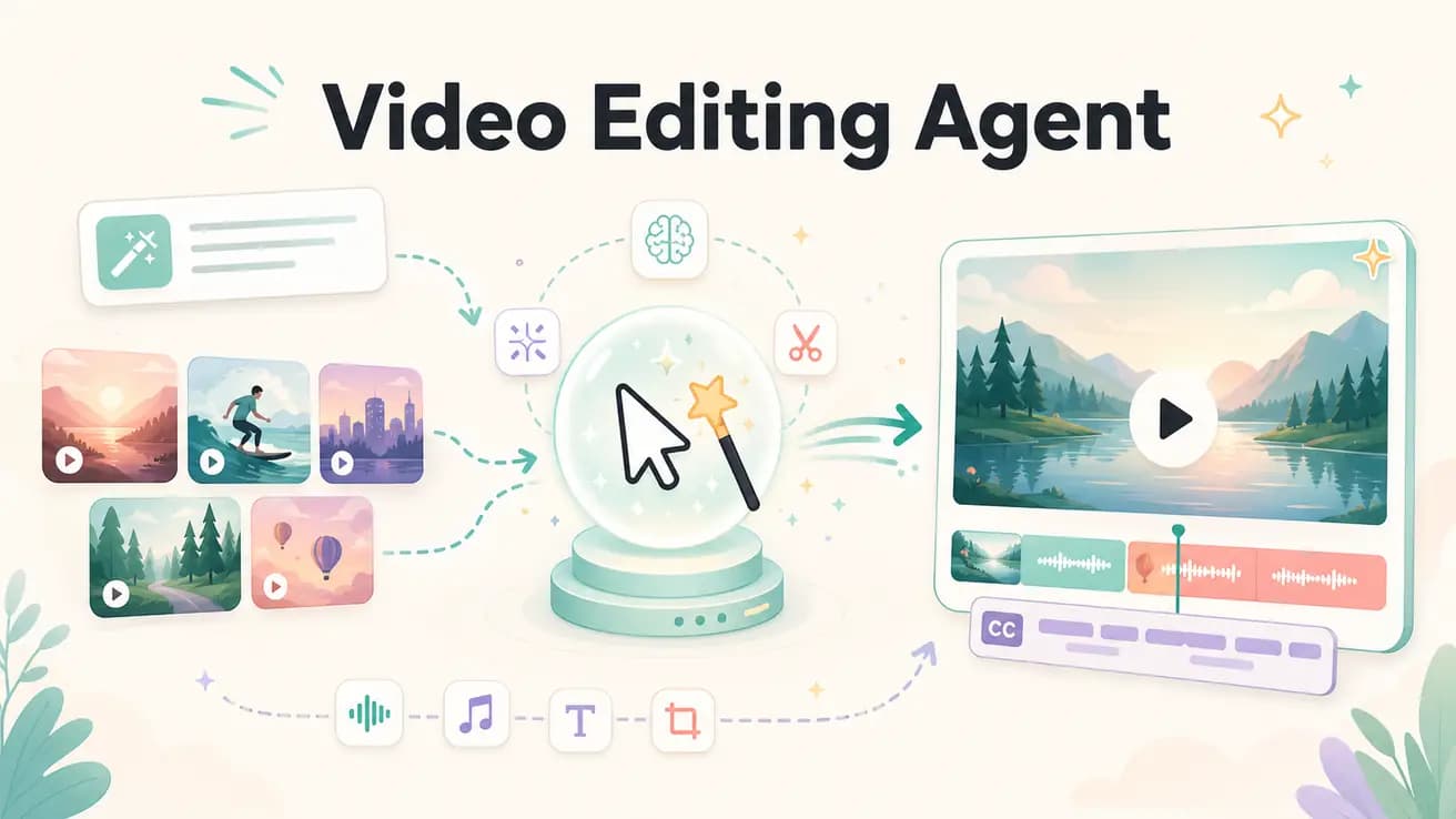 Video editing agent — Editly AI executes the edit from your brief