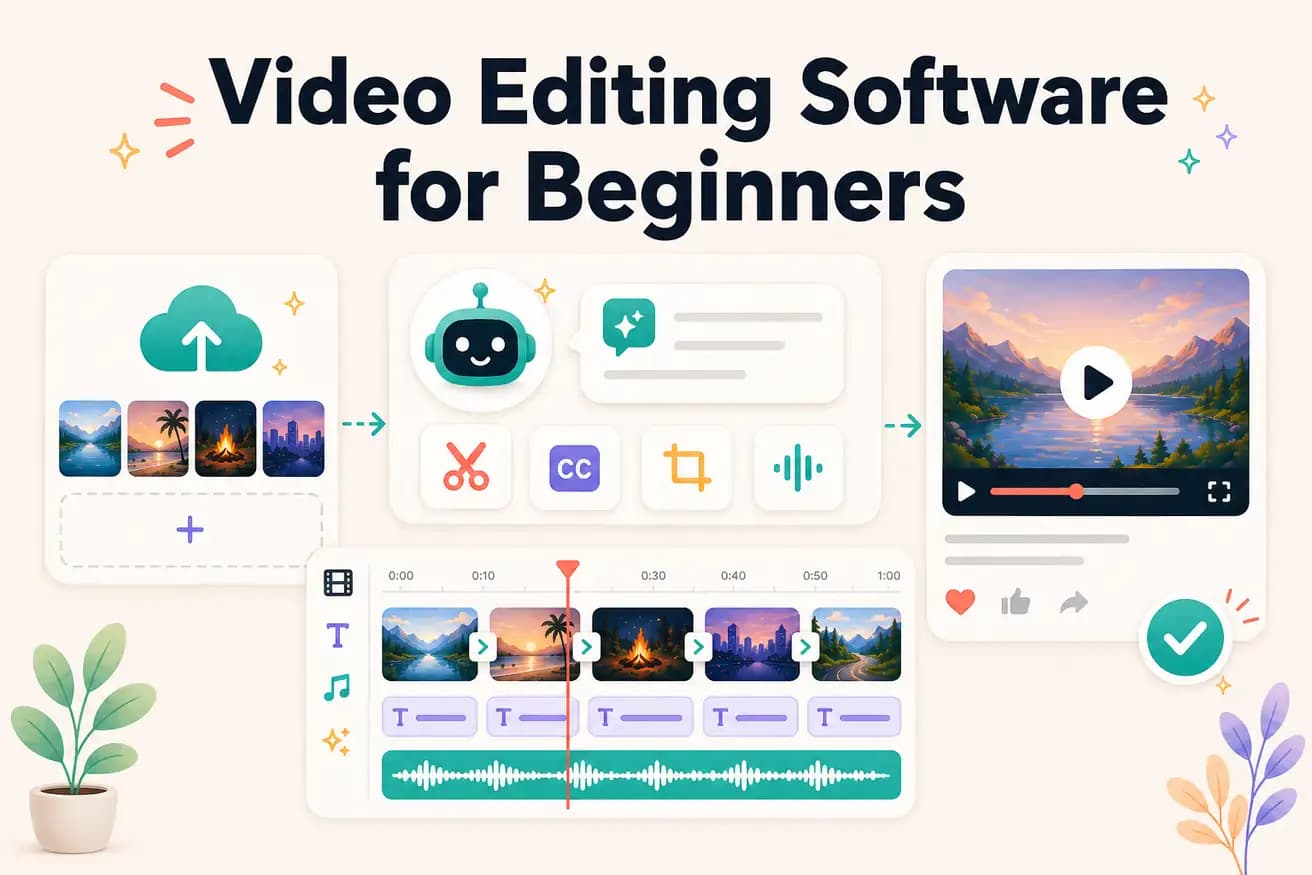 Video editing software for beginners — Editly zero learning curve approach