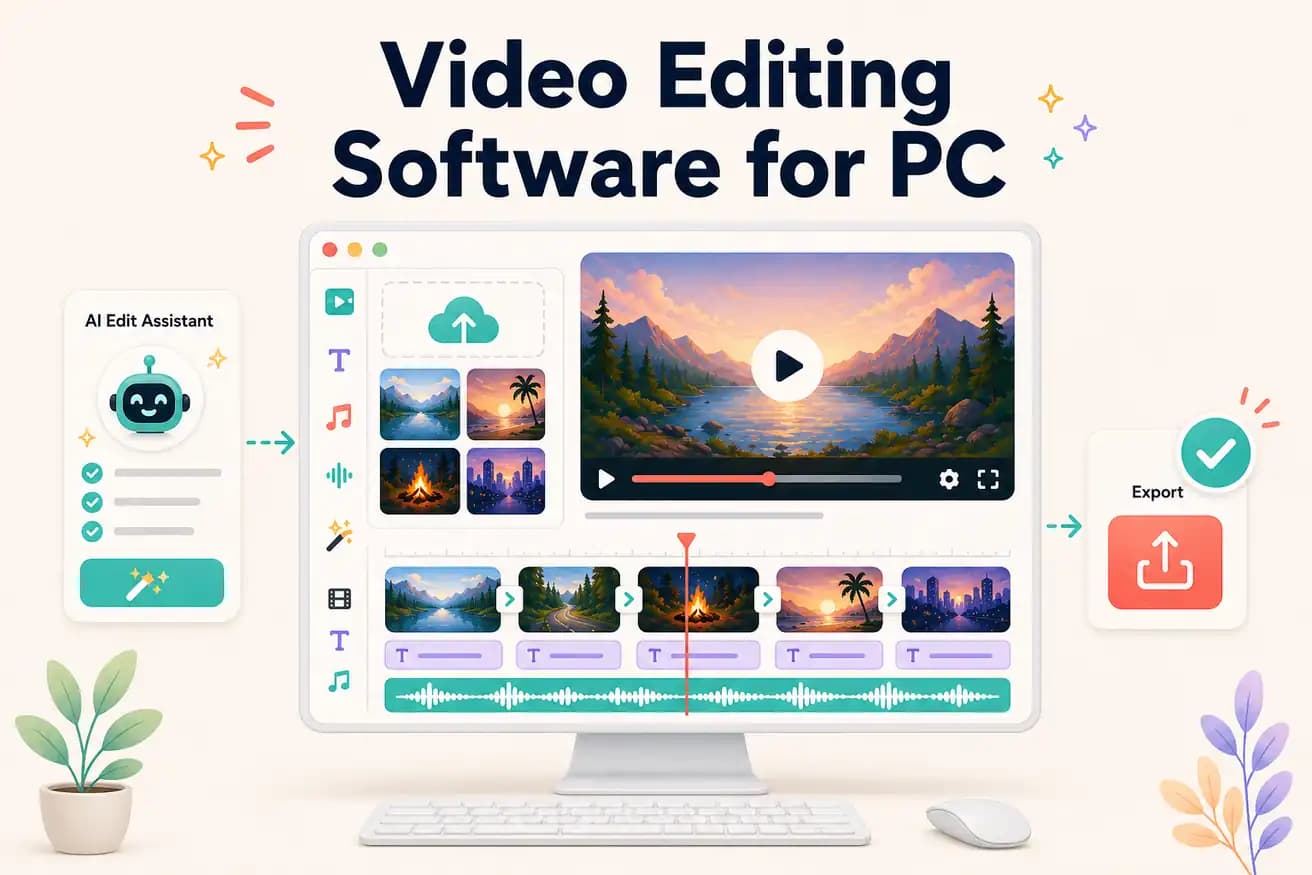 Video editing software for PC comparison 2026