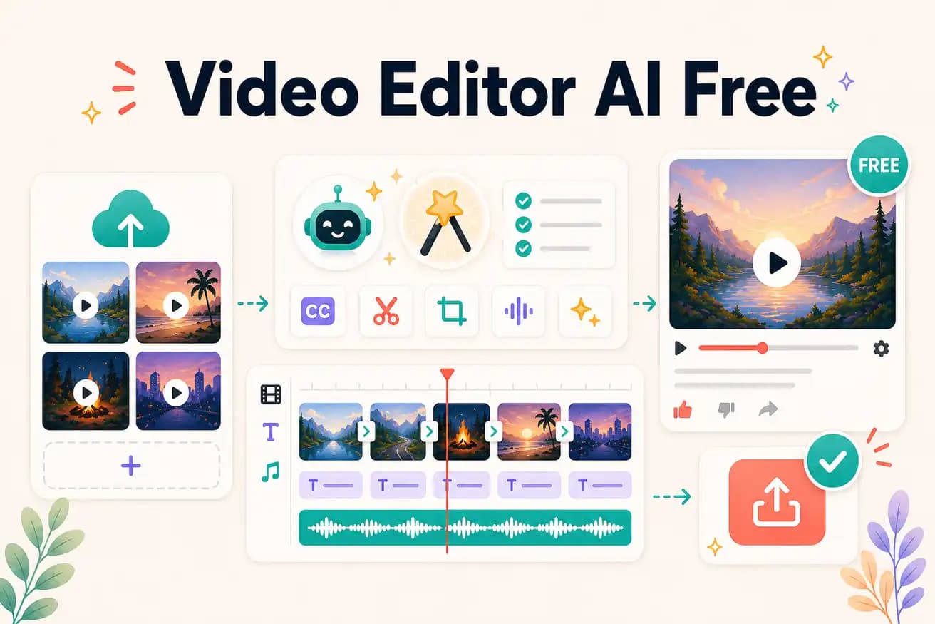 Free video editor with AI — Editly 3 free AI-edited exports