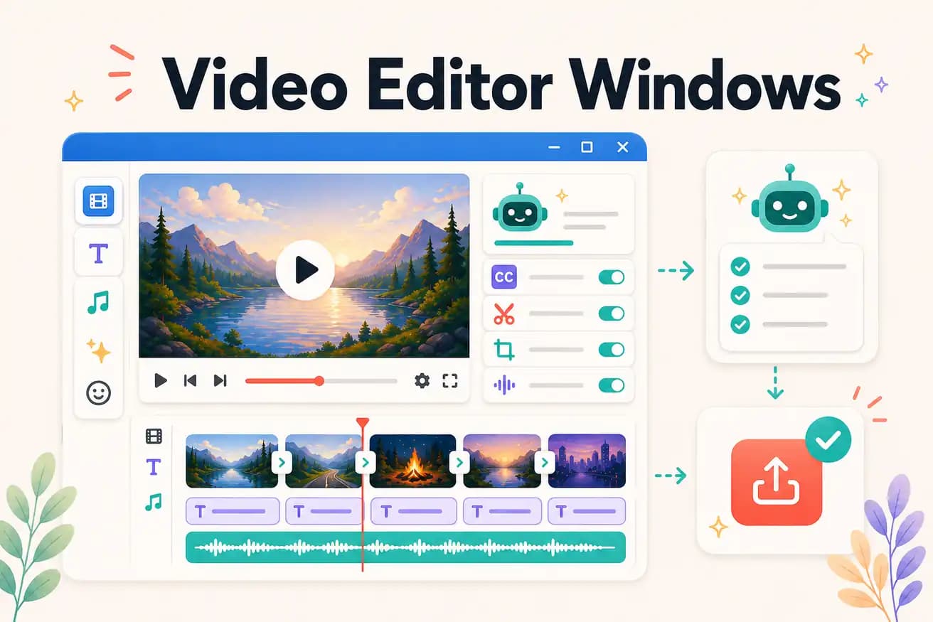 Video editor for Windows — Clipchamp, DaVinci, and Editly in Edge