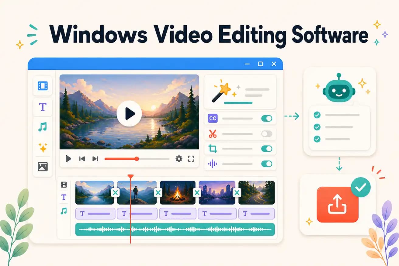 Windows video editing software comparison 2026